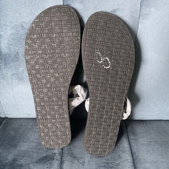 NWT Sanuk Heather Gray Yoga Sling Ella Sandals Recycled Yoga Mat Women's Size 10 - Picture 8 of 8